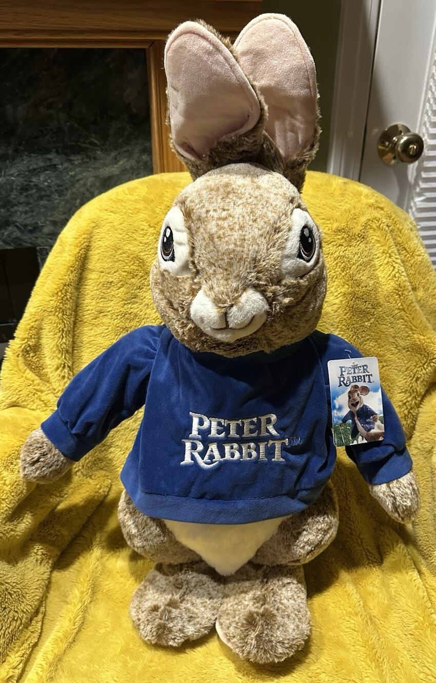 Peter Rabbit 24" Plush Standing Porch Greeter Easter Decor Dan Dee 2022 NWT